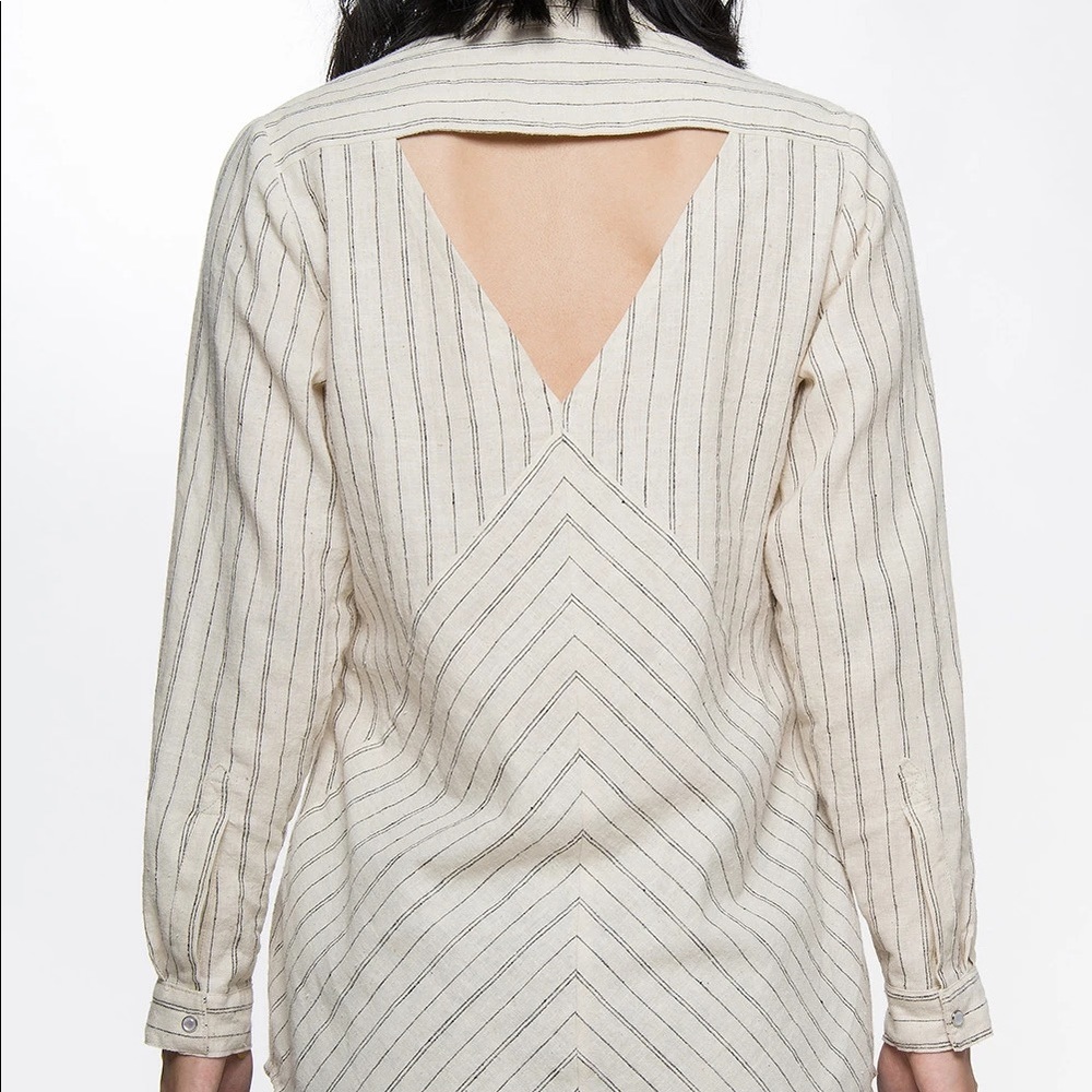 Eve and Enoch Suri hemp cotton striped shirt